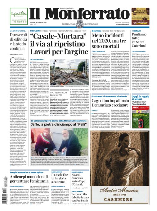 Il Monferrato - Edizione 8 del 29/01/2021